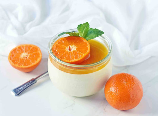 "Embracing Citrus Sensations: Reveling in the Delight of Orange Fruit Yogurt Creations"